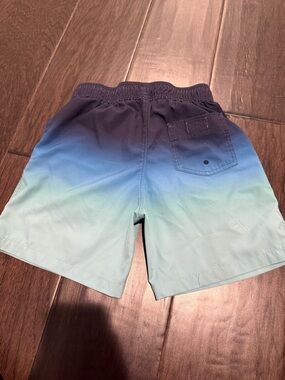 abercrombie kids Blue to Teal Ombre Swim Trunks